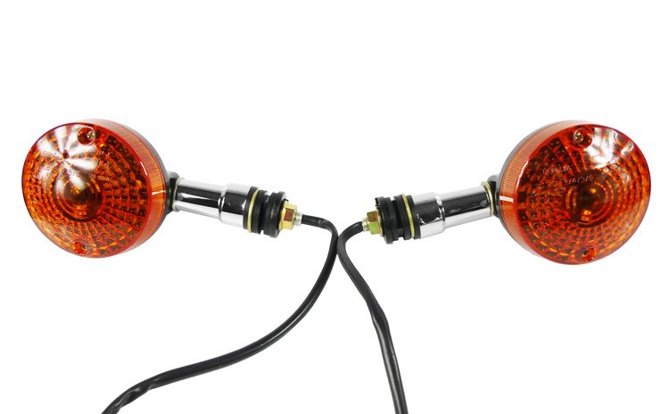 Kierunkowskazy chrom czarne suzuki gn 125 gn125