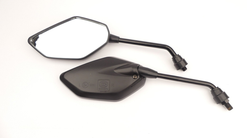 Lusterka moretti czarne m10 prawy gwint homologacja