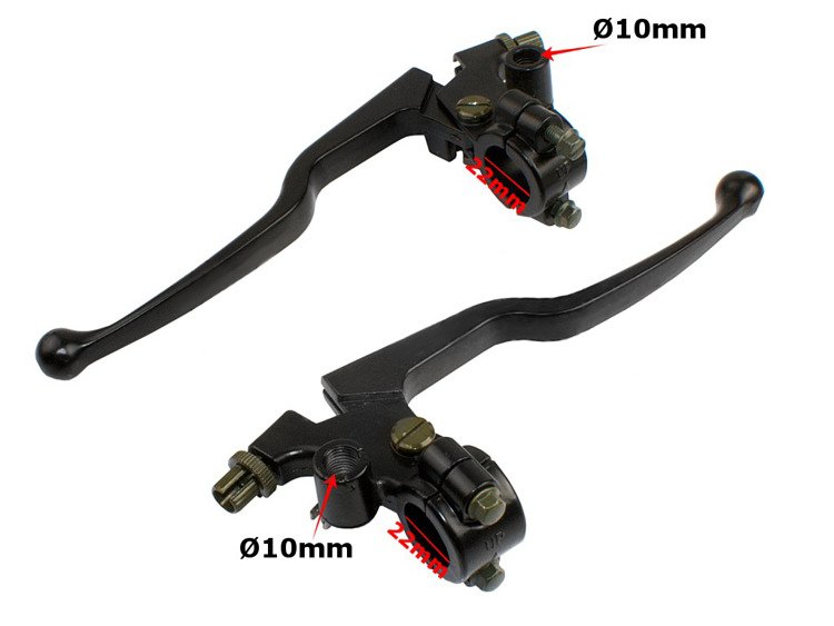 Dźwignie Klamki sprzęgła i hamulca z obejmą 22MM