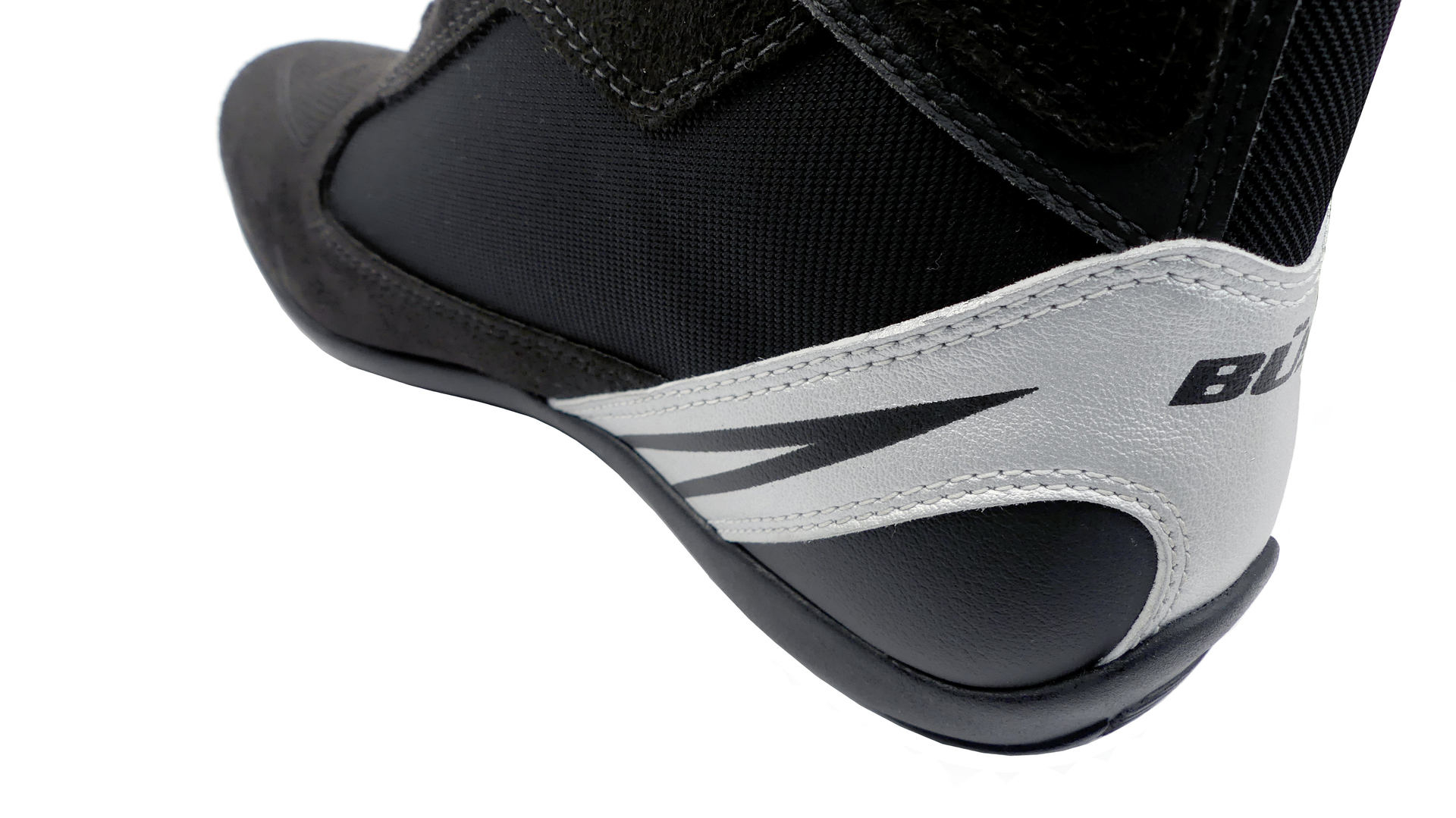 Buty motocyklowe do kostek BUSE czarno srebrne