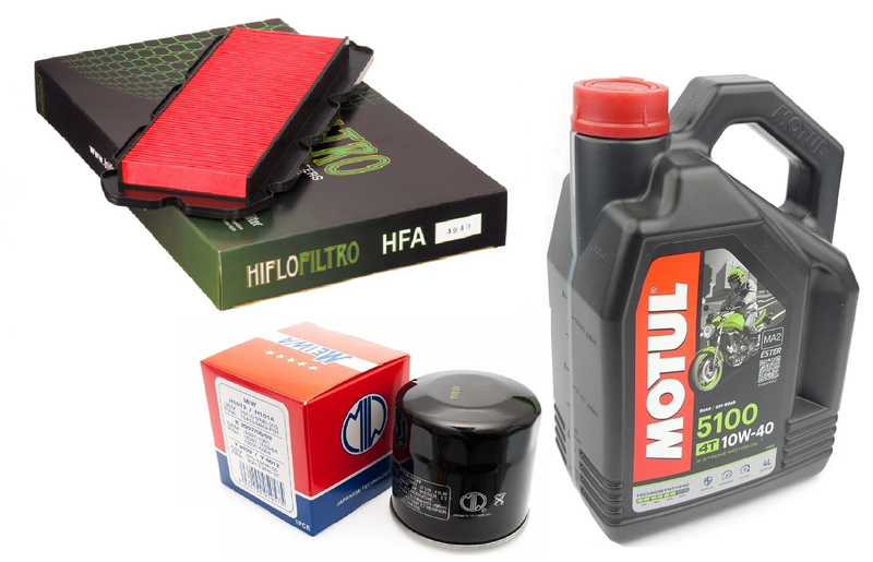 Filtr oleju powietrza olej HF303 Motul 5100 10w40 Honda GL1500 97-03r