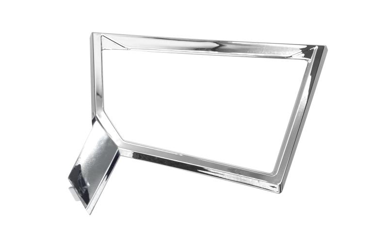 Dekor obudowy nóg 2/4 do skutera Barton E-Max ramka chrom lewa