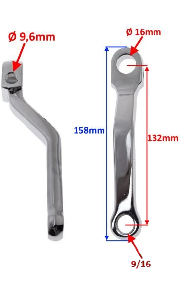Dźwignia wałka rozrusznika na pedały Komar Żak