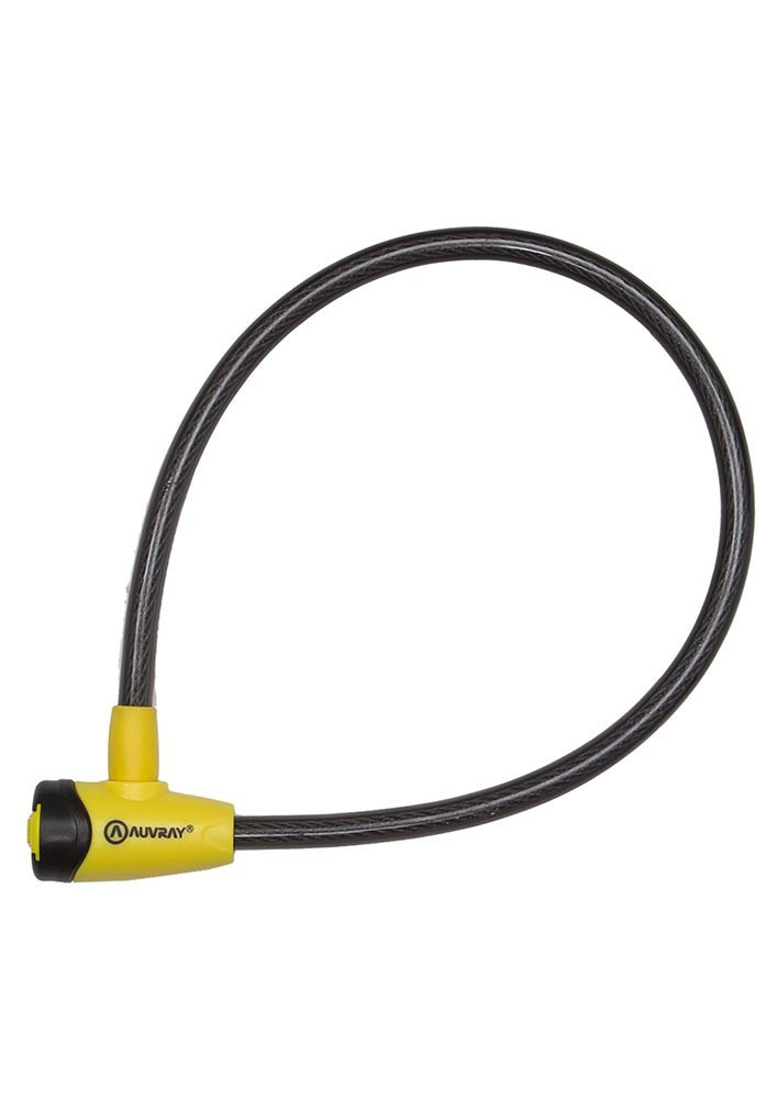 AUVRAY stalowa linka z zamkiem do roweru motocykla 65cm 2 kluczyki