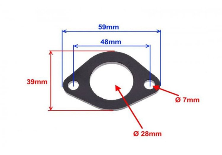 Podkładka uszczelka ebonitowa króćca 156fmi