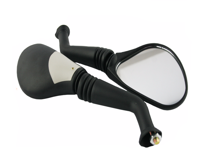 Lusterka lusterko czarno siwe metalowe ramie m6