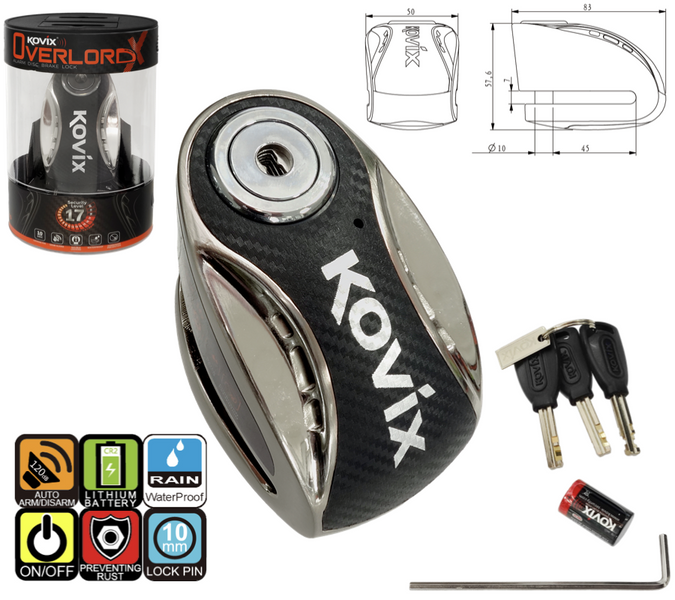 Blokada Tarczy Hamulca KOVIX KNX10 Stal Nierdzewna