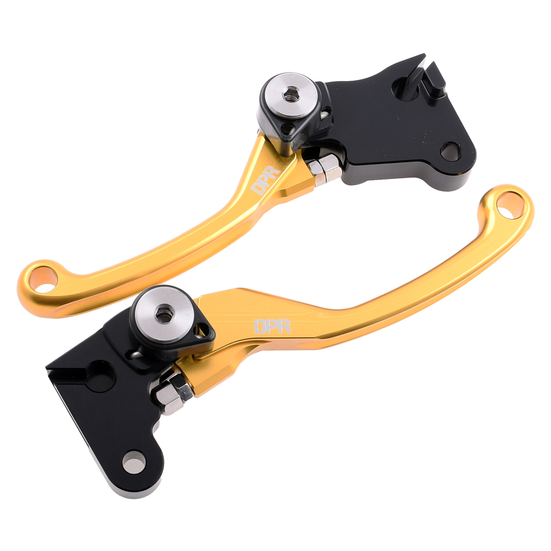 Dźwignia hamulca i sprzęgła złote aluminiowe Simson DPR Performance