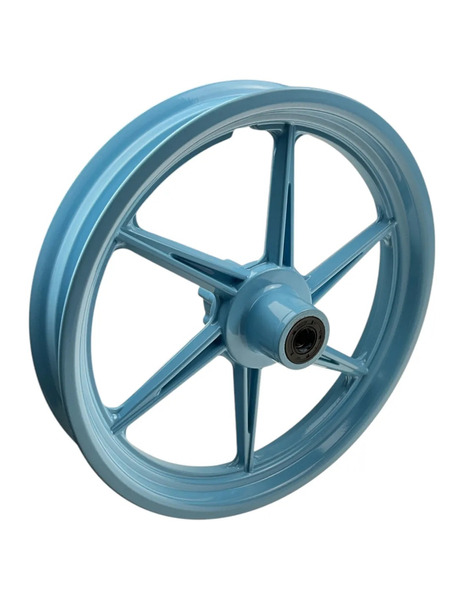 Felga 10 cali przód niebieska pitbike Kayo eKMB
