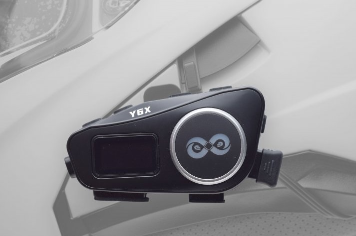 Zestaw słuchawkowy uniwersalny interkom HEBE Y6X na jeden kask