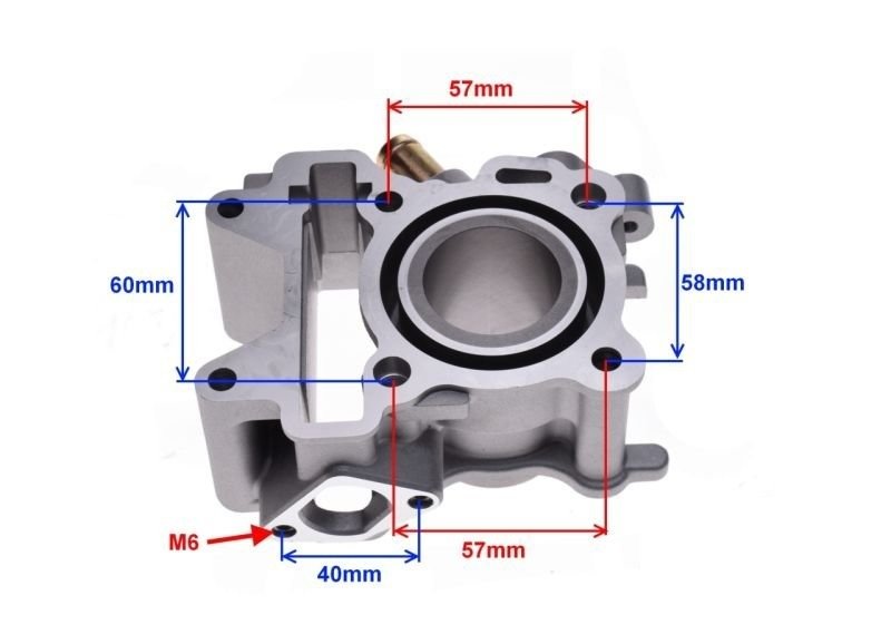Cylinder yamaha vino mbk 50ccm lc 4t 38.00mm kpl.