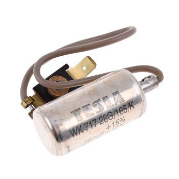 Kondensator zapłonu z przewodem Jawa 50 Tesla Czechy