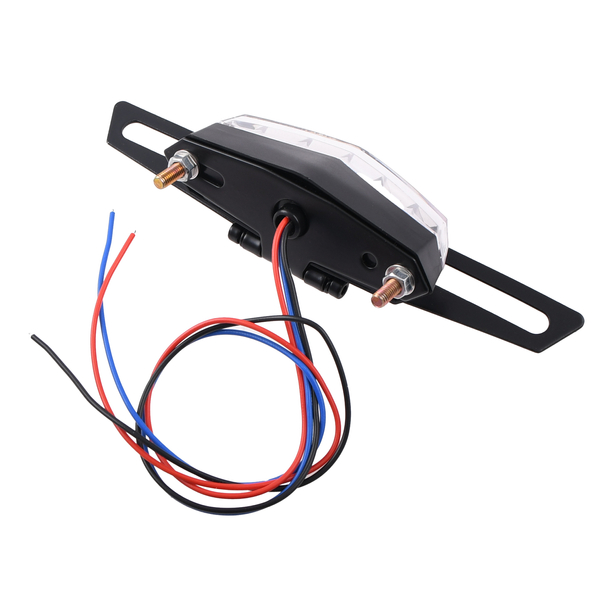 Lampa tylna uniwersalna Led biała z uchwytem tablicy Racing Force