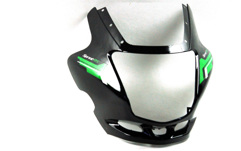 Obudowa reflektora czarno-zielona Barton Sprint 2