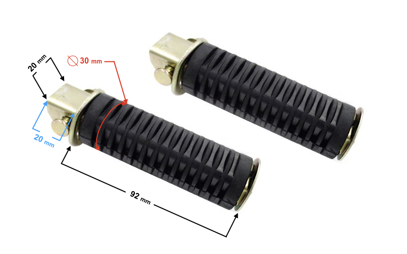 Podnóżki tylne do motoroweru Barton Ranger Classic