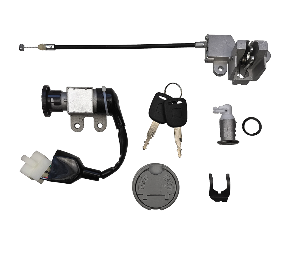 Stacyjka z kompletem zamków korek paliwa skutery 4T Wilga Vapor Barton Zipp