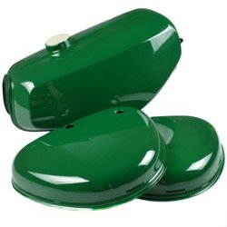 Zbiornik paliwa pokrywy boczne zielone premium Simson S51 S60 S70