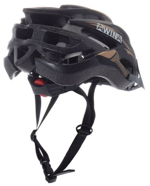 Kask rowerowy awina by moon mtb l czarno/złoty mv8