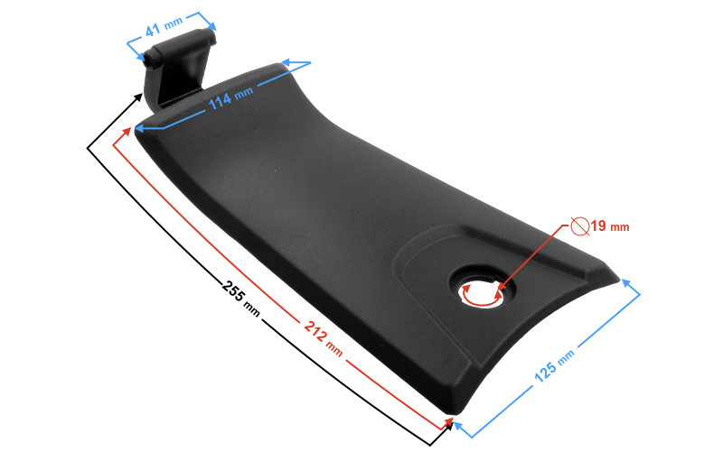 Obudowa wlewu paliwa do skutera Barton B-max