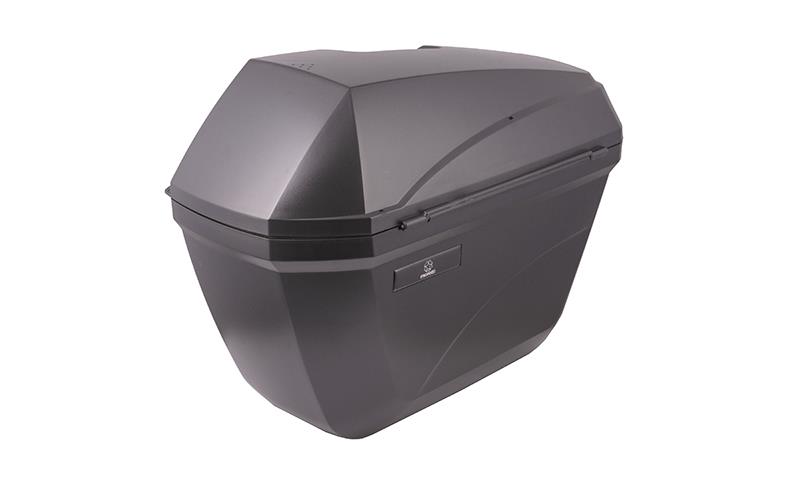 Kufer kufry boczne 2x23l moretti czarne stelaż