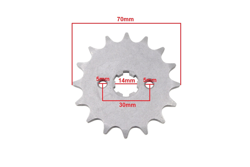 Zębatka przednia 428-16z 14x17mm