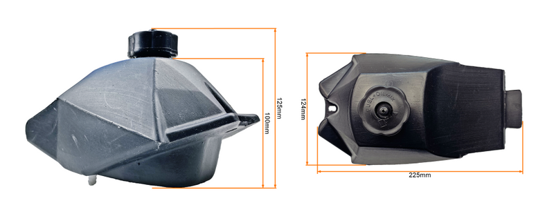 Zbiornik paliwa czarny Pocket Bike Mini Cross Mini ATV Mini Chopper