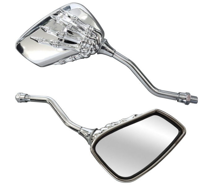 Lusterka motocyklowe chromowane szkielet M10