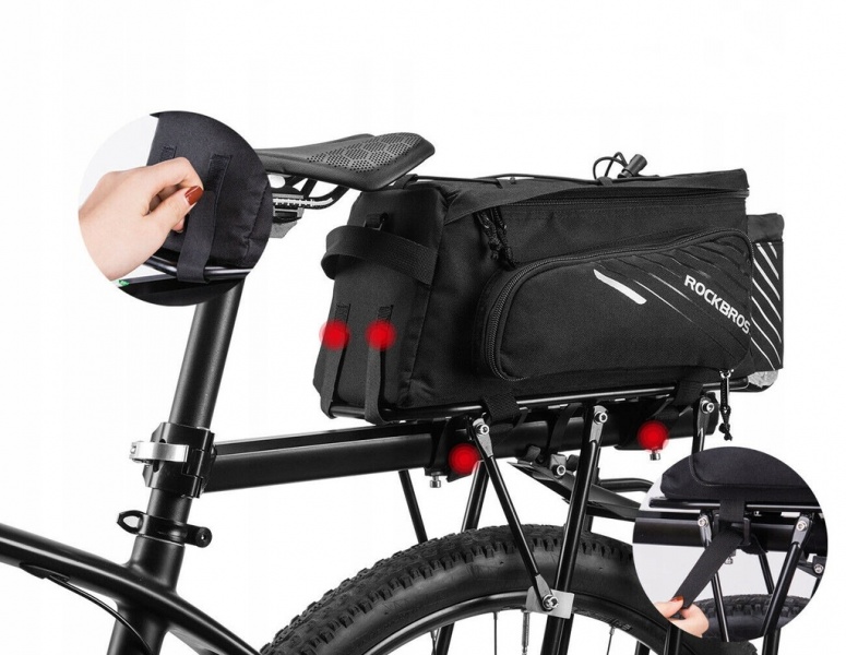 ROCKBROS Torba rowerowa na bagażnik tylna duża 9l