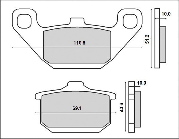 Brenta Klocki Hamulcowe KH85 Kawasaki EL EN GPZ VN