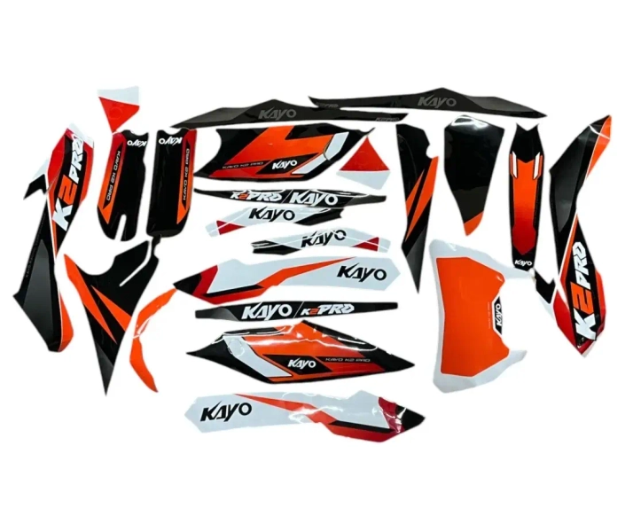 Okleina komplet grafik dirtbike Kayo K2 Pro Enduro