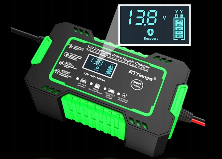 Ładowarka Akumulatora Prostownik akumulatorowy RJ-C 120501A 12V samochód