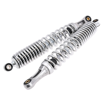 Amortyzatory tył 8/8/350mm chrom motorowery Romet komplet Delux