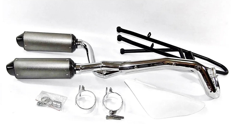 Wydech tłumik Twin CRF50 (komplet) Kayo TD125 MRF 120 140 SM 160 SM-R