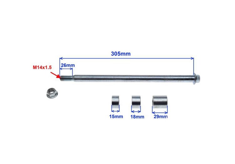 Oś ośka koła tył zipp pro
