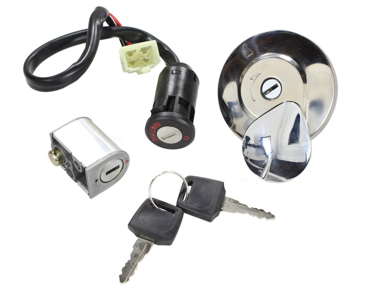 Stacyjka z zestawem zamków chopper king łoś jolly