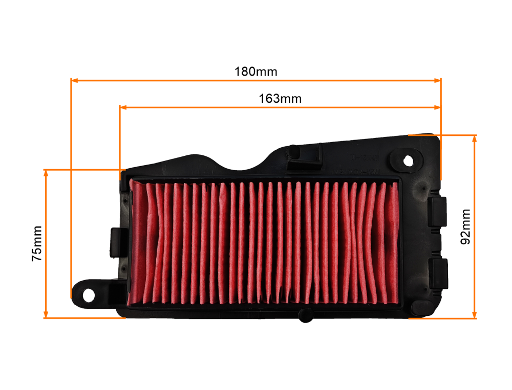 Wkład filtra powietrza GY6 125ccm papier Barton Ferro Router Zipp Romet atv