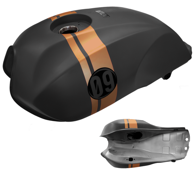 Zbiornik paliwa grafitowy do Barton Cafe Racer