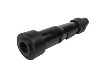 Fajka świecy zapłonowej czarna prosta