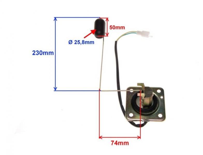 Czujnik Poziomu Paliwa Kingway Naked Romet Zetka