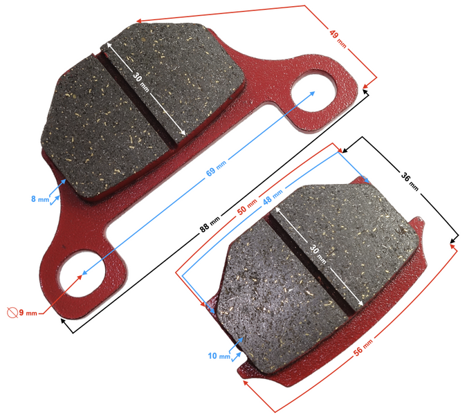 Klocki hamulcowe przód motorower Barton Fighter 1