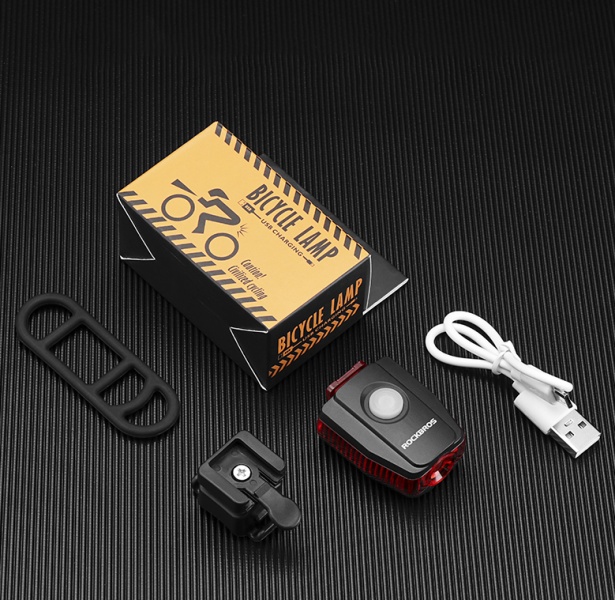 ROCKBROS Lampka rowerowa tylna IPX5 3 tryby 200mAH