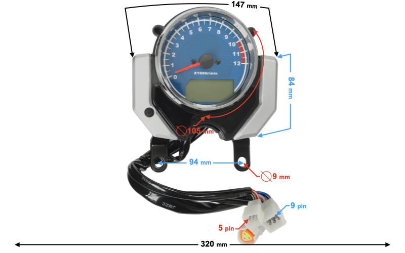 Licznik prędkościomierz do Barton Classic 125