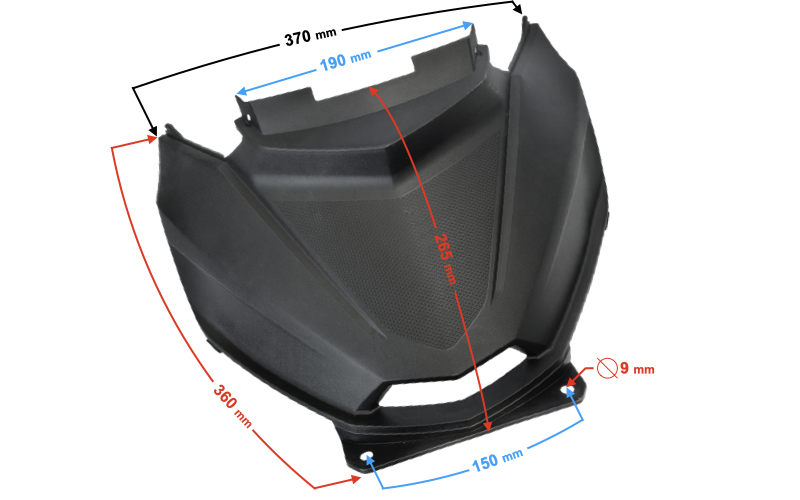 Obudowa nóg przód czarna Barton Scalpel