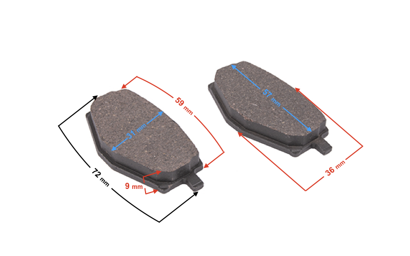 Klocki hamulcowe (Zamienik EBCFA101) Yamaha Gilera