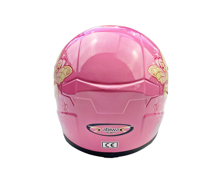 Kask dla dziewczynki Różowy Motocyklowy 48-49cm dziecięcy