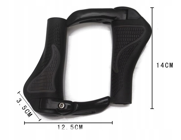 ROCKBROS Manetki rowerowe z rogami czarne (BT1008B)