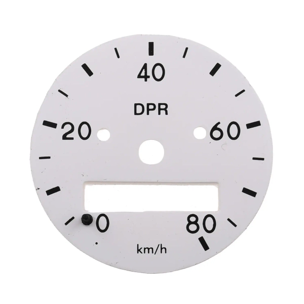 Tarcza cyferblat licznika biała Simson S50 S51 KR51 48mm 80km/h DPR Classic