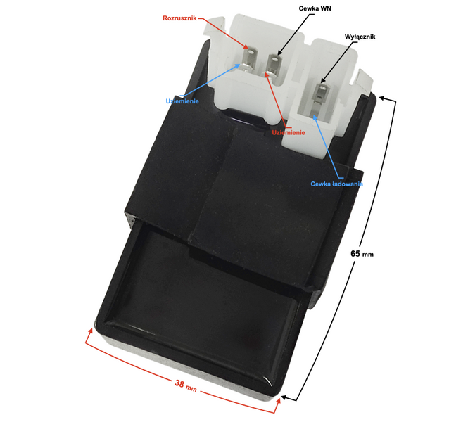 Moduł zapłonowy Cross 125 250CM 6pin CDI Romet K125 K150 ZK125 SK125