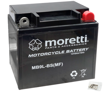 Akumulator Moretti 12V AGM (Gel) MB9L-BS / 12N9-3B 12N9-BS rd200 tgb tapo