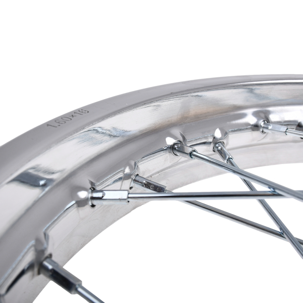 Koło jezdne 1,60x16 Simson S50 S51 chromowana obręcz oraz szprychy